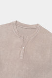 STRETCHY HENLEY TOP