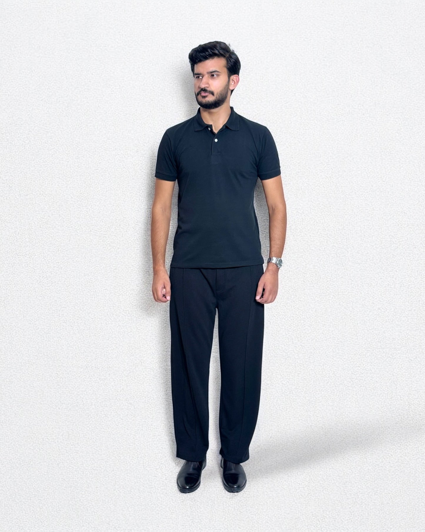 Loose Fit Formal Trouser (Black)