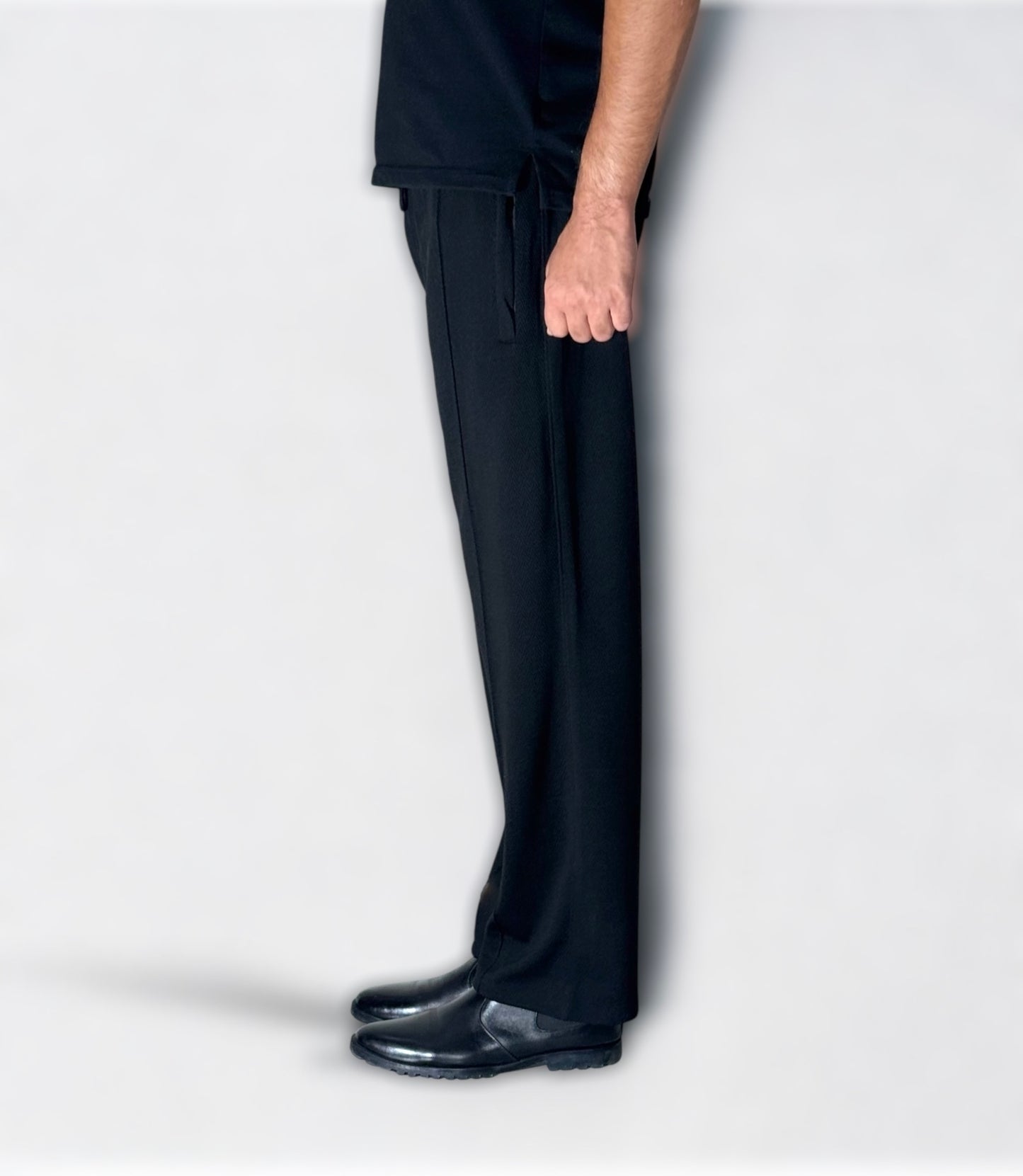 Loose Fit Formal Trouser (Black)