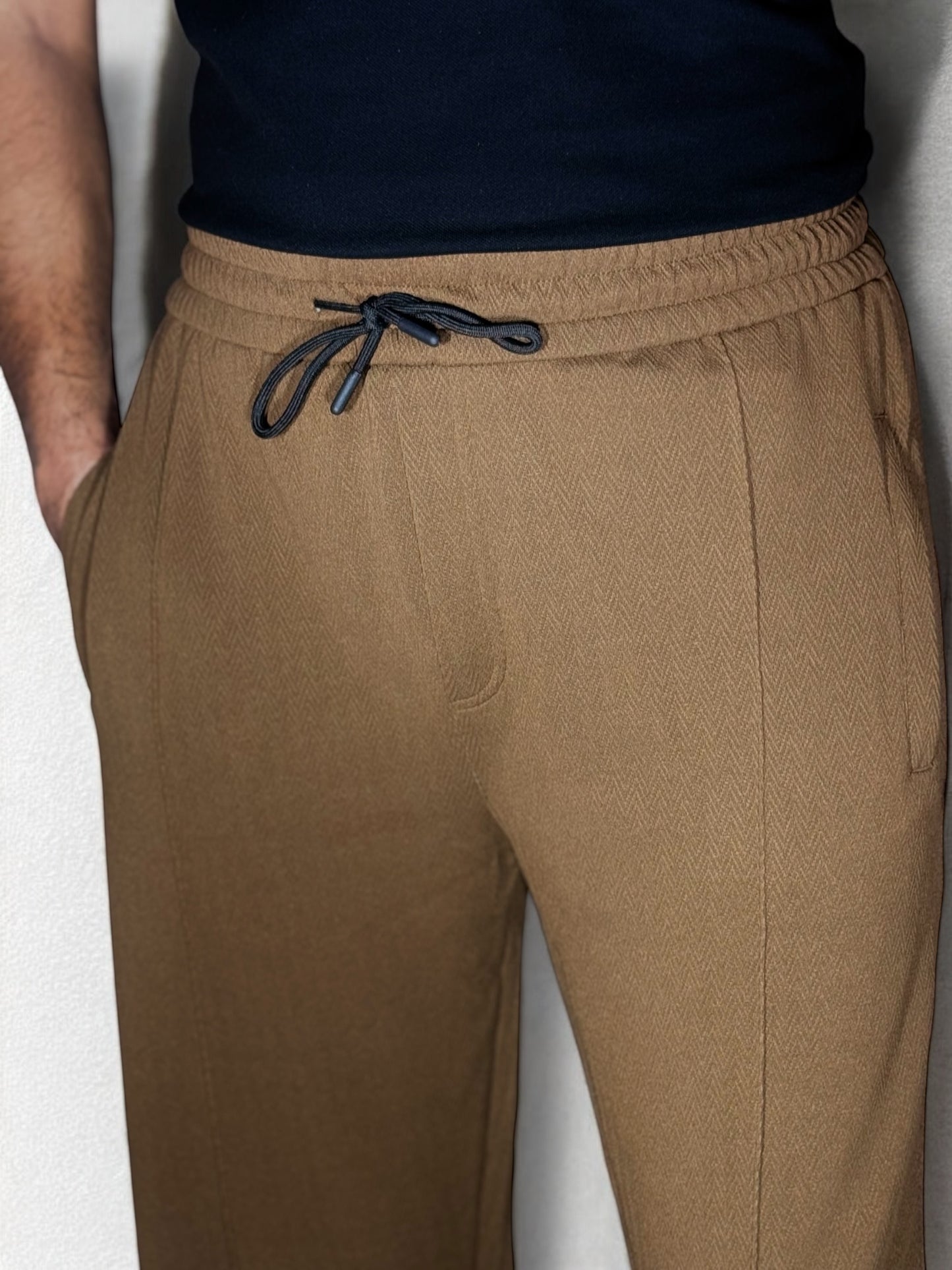 Loose Fit Formal Trouser ( Brown)