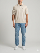 QUARTER-ZIP POLO