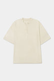 STRETCHY HENLEY TOP