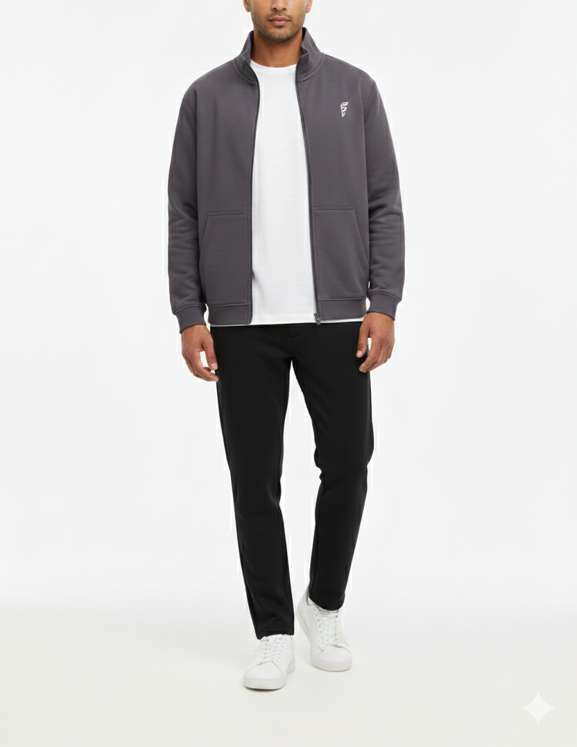 BASIC MOCK-NECK ZIPPER