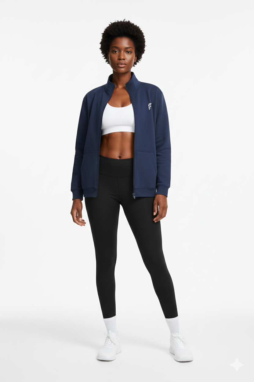 BASIC MOCK-NECK ZIPPER