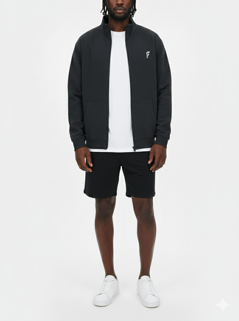 BASIC MOCK-NECK ZIPPER