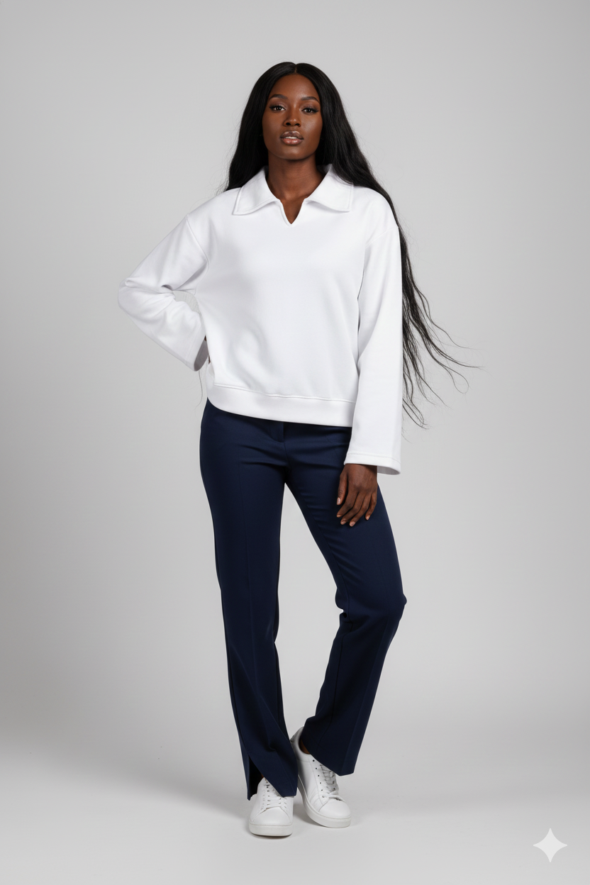 STAND COLLAR SWEAT SHIRT