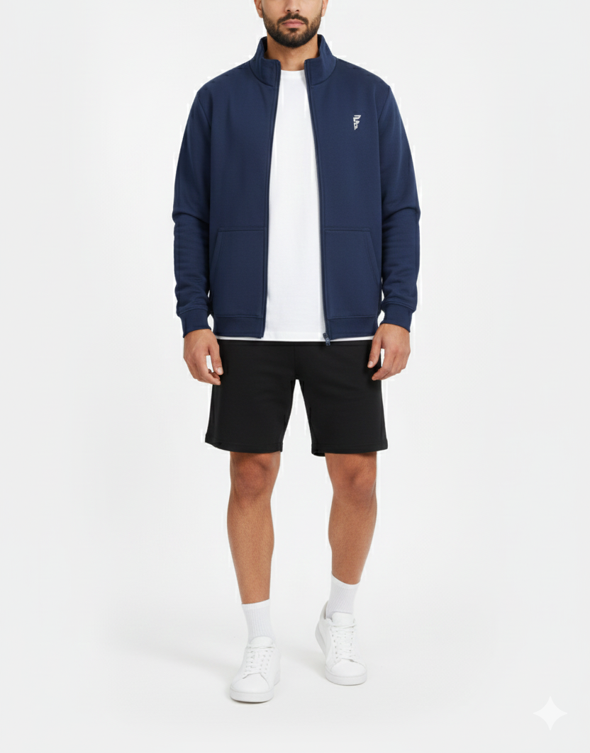 BASIC MOCK-NECK ZIPPER