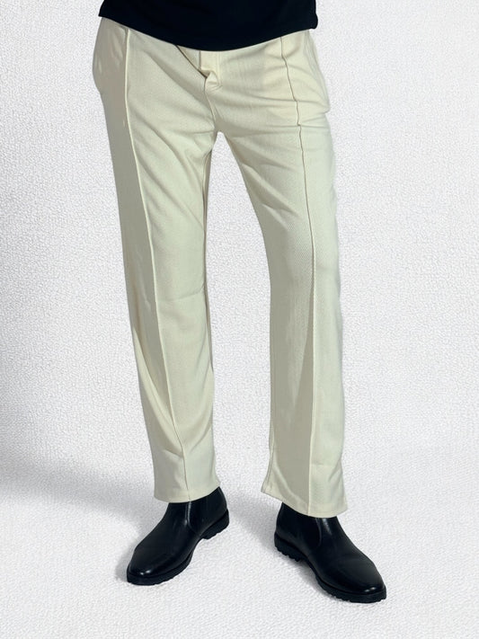 Loose Fit Formal Trouser (Beige)